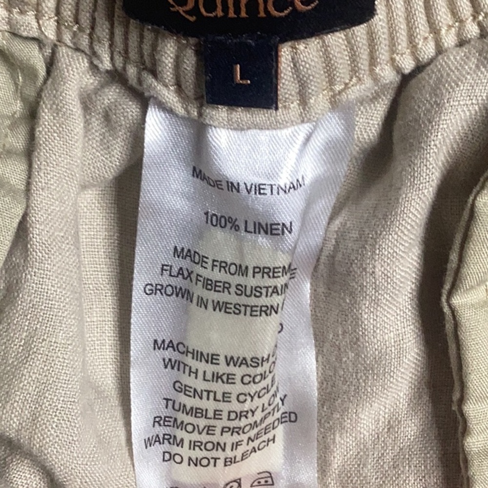 Quince Women's Light Tan Casual Shorts - Picture 3 of 5